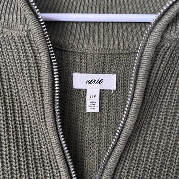Aerie Knit Quarter-Zip Sweater - Picture 2 of 3